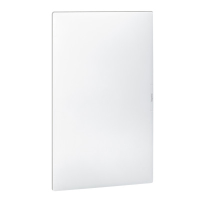 Распределительный щиток Practibox? скрытого монтажа - IP 40 - IK 07 - 4 рейки - 72 модуля - с клеммиком заземления - белая дверь