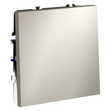 Выключатель с самовозвратом встраиваемый VOLTUM S70 одноклавишный 10А, (кашемир), VLS010603