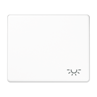 Клавиша для выключателя с символом "освещение"; белая, SL590LWW