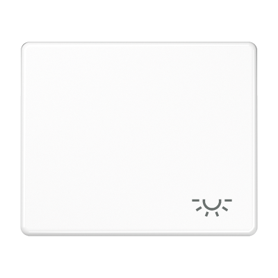 Клавиша для выключателя с символом "освещение"; белая, SL590LWW