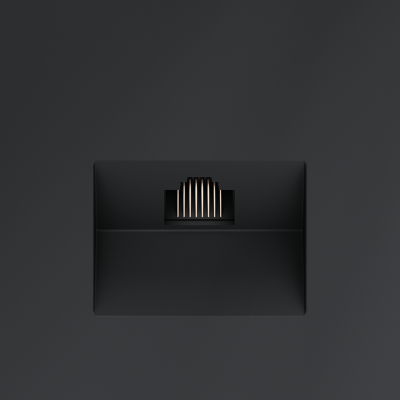 Розетка компьютерная встраиваемая VOLTUM S70 RJ45 кат.6, (графит), VLS060107