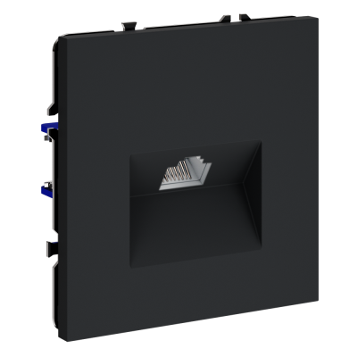 Розетка компьютерная встраиваемая VOLTUM S70 RJ45 кат.6, (графит), VLS060107