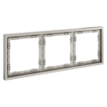 Рамка пластиковая VOLTUM S70 на 3 поста, (кашемир), VLS100303
