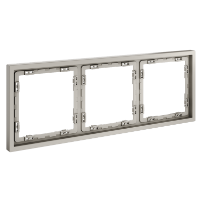 Рамка пластиковая VOLTUM S70 на 3 поста, (кашемир), VLS100303
