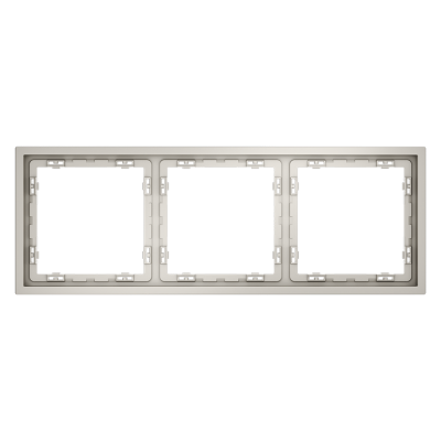 Рамка пластиковая VOLTUM S70 на 3 поста, (кашемир), VLS100303