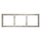Рамка пластиковая VOLTUM S70 на 3 поста, (кашемир), VLS100303