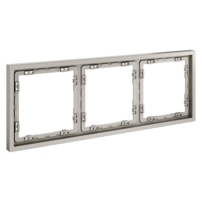 Рамка пластиковая VOLTUM S70 на 3 поста, (кашемир), VLS100303