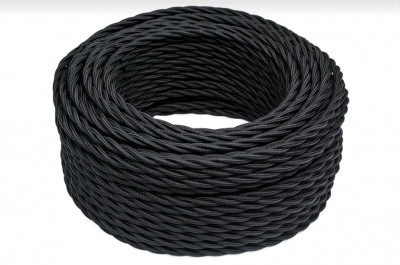 Bironi Провод 3*0,75 Черный (матовый) 20м, B1-432-73-20