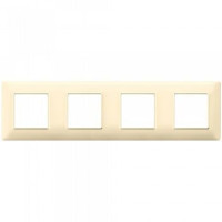 Vimar Накладка для 8 модулей (2+2+2+2) расстояние между центрами 71мм кремовая, 14669.04