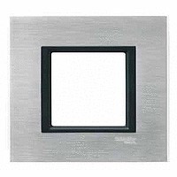 MGU68.002.7A1 - UNICA CLASS РАМКА 1-постовая, СЕРЕБРИСТЫЙ АЛЮМИНИЙ