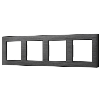 043862 - Рамка алюминиевая FRM-PRESTO-ALS-4-BK (Arlight, -)