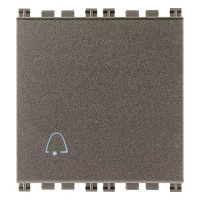 Vimar Кнопка 1P NO 10A 2 модуля с симв "звонок", Metal, 19008.2.C.M Vimar Кнопка 1P NO 10A 2 модуля с симв "звонок", Metal, 19008.2.C.M