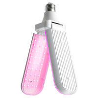 Лампа светодиодная 2-х лепестковая, (20W) 230V E27, красно-синий спектр LB-7000, Feron 48443