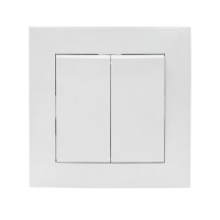 Валенсия выключатель 2-кл. 10А белый EKF PROxima