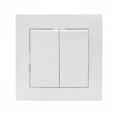 Валенсия выключатель 2-кл. 10А белый EKF PROxima