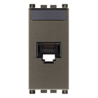 Vimar Розетка RJ45 NETSAFE CAT5E UTP, Metal, 19339.11.M