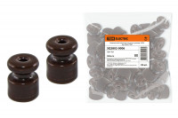 Керамический изолятор для ретро провода  «ЭКО» бук (25шт) TDM Electric, SQ2802-0006