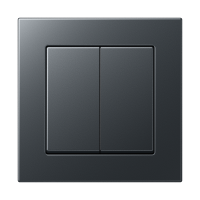 Jung Выключатель 2-клавишный, серия A 550