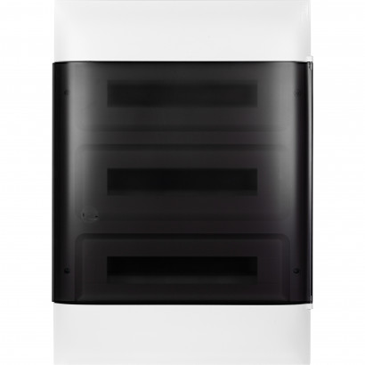 137618 Пластиковый щиток Legrand Practibox S, навесной, цвет двери "Дымчатый", 3X18