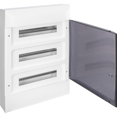 Legrand Practibox S Пластиковый щиток Навесной 3X18 Дымчатая дверь, 137618