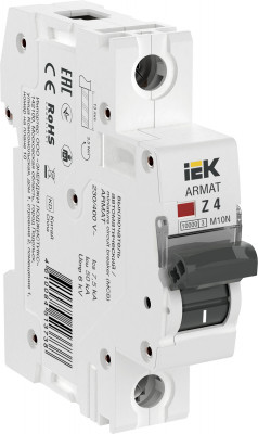 ARMAT Автоматический выключатель M10N 1P Z 4А IEK, AR-M10N-1-Z004