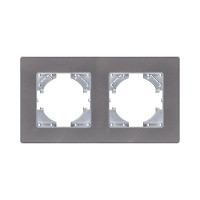 Рамка 2-постовая, серый Kollinger Eleganz Acryl EA2GY Рамка 2-постовая, серый Kollinger Eleganz Acryl EA2GY