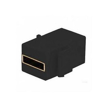 FD-210USB-M Fede Fede USB-разъем 2.0 тип А, гнездо 5 контактов, винтовой модуль, черный