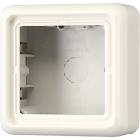 Рамка для вертикальной и горизонтальной установки, 1 пост, накладной монтаж; дюропласт; слоновая кость; CD500, CD581AW