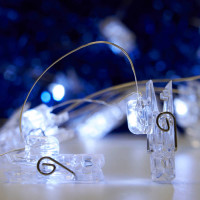 Гирлянда линейная Прищепки USB 20LED 5000K, IP 20, 1.8м, CL573, Feron 41651