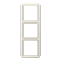 Рамка для вертикальной и горизонтальной установки ударопрочная, 3-кратная; слоновая кость, CD583WUW