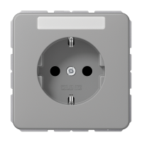 Штепсельная розетка SCHUKO 16A 250V~ с полем для надписи; серая, CD1520NAGR