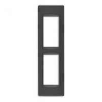 20667.15 - Vimar Накладка классика на 2 модуля для панелей антрацит матовый