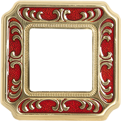 FD01351ROEN Fede Siena Smalto Italiano Рамка 1-ная, Ruby Red