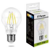 Лампа светодиодная, (7W) 230V E27 4000K, LB-57, Feron 25570