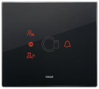 Vimar Накладка EIKON EVO для 3 модулей транспондера, черный бриллиант, 21666.76