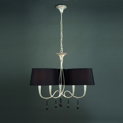 Подвесная люстра Mantra Paola Painted Silver 3530