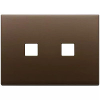 Vimar Накладка плоская, 3 модуля на 2 кнопки, Flat, брошированная темная бронза, 22683.2.12