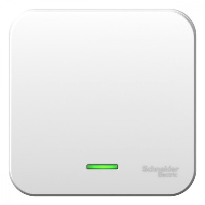 BLANCA О/У 1-клавишный ВЫКЛЮЧАТЕЛЬ (cх.1) с подсветкой, 6А, 250В, БЕЛЫЙ