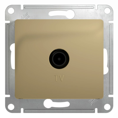 GLOSSA TV РОЗЕТКА оконечная 1DB, механизм, ТИТАН