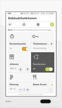 206912 Gira Gira G1 Power over Ethernet Gira G1 Белое стекло