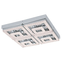 95661 Светодиод. потол. светильник FRADELO, 48W (LED), 520х520, сталь, хром/пластик с кристал., хром