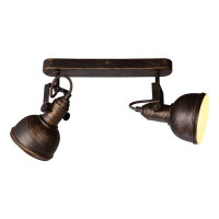 Arte Lamp MARTIN, Светильник настенный, цвет арматуры - КОРИЧНЕВЫЙ, цвет плафона/декора - КОРИЧНЕВЫЙ, 2х40W E14, A5213AP-2BR