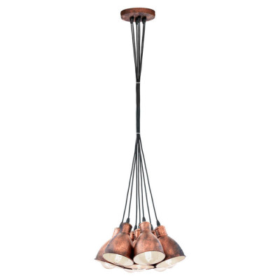 49494 Подвес PRIDDY, 7х60W (E27), ?385, H1100, сталь, медный, 49494