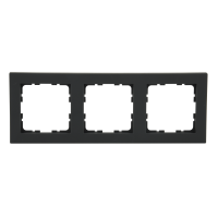 81003SCPB Рамка 3-х постовая гор./верт. с квадратным углом, матовый черный, Wedder 81003SCPB Рамка 3-х постовая гор./верт. с квадратным углом, матовый черный, Wedder