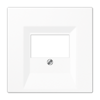 Крышка для ТАЕ и USB розеток, фиксация винтом; термопласт; белый; LS990, LS969TWW