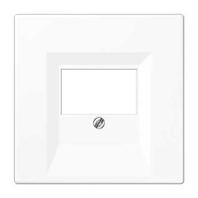 Крышка для ТАЕ и USB розеток, фиксация винтом; термопласт; белый; LS990, LS969TWW