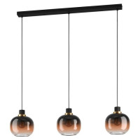 99615 Подвесной потолочный светильник (люстра) OILELL, 3x40W, E27, L950, B190, H1100, сталь/стекло,