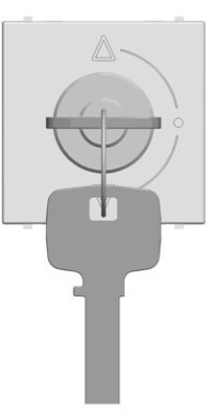 N2253.1 BL - Механизм выключателя с ключом на 3 положения, с фиксацией, 2-модульный, серия Zenit, цвет альпийский белый - 2CLA225310N1101