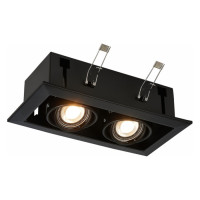 ST LUCE ST250.448.02 Св-к встр. Черный GU10 2*50W  L245xW126xH70 220V Без ламп