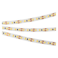 Светодиодная лента RT-A120-8mm 12V Warm3500 (9.6 W/m, IP20, 2835, 5m) (Arlight, Открытый), 034446
